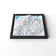 3D gedrucktes Stadtmodell Auckland eingerahmt für deine Wand - CraftedCity