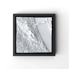 3D gedrucktes Stadtmodell Budapest eingerahmt für deine Wand - CraftedCity