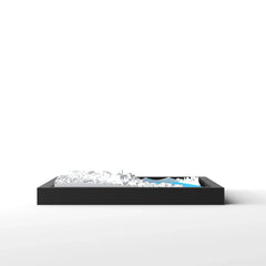 3D gedrucktes Stadtmodell Budapest eingerahmt für deine Wand - CraftedCity