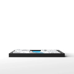 3D gedrucktes Stadtmodell Budapest eingerahmt für deine Wand - CraftedCity