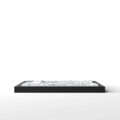 3D gedrucktes Stadtmodell Edinburgh eingerahmt für deine Wand - CraftedCity