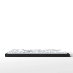 3D gedrucktes Stadtmodell Edinburgh eingerahmt für deine Wand - CraftedCity