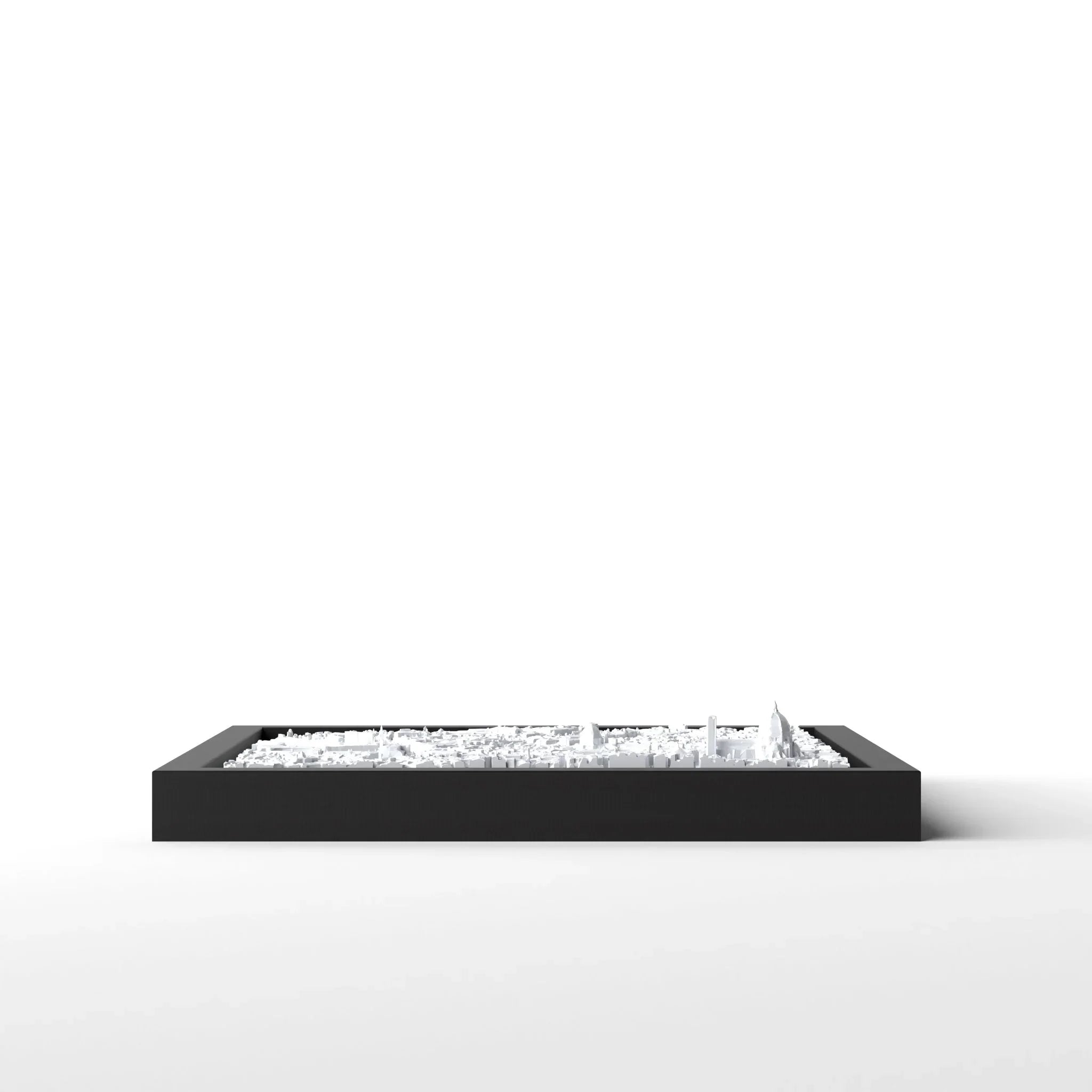 3D gedrucktes Stadtmodell Florenz eingerahmt für deine Wand - CraftedCity