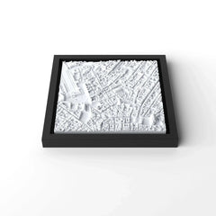 3D gedrucktes Stadtmodell Florenz eingerahmt für deine Wand - CraftedCity