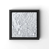 3D gedrucktes Stadtmodell Florenz eingerahmt für deine Wand - CraftedCity