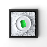 3D gedrucktes Stadtmodell Fußballstadion Leverkusen eingerahmt für deine Wand - CraftedCity