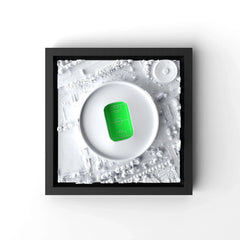 3D gedrucktes Stadtmodell Fußballstadion Leverkusen eingerahmt für deine Wand - CraftedCity