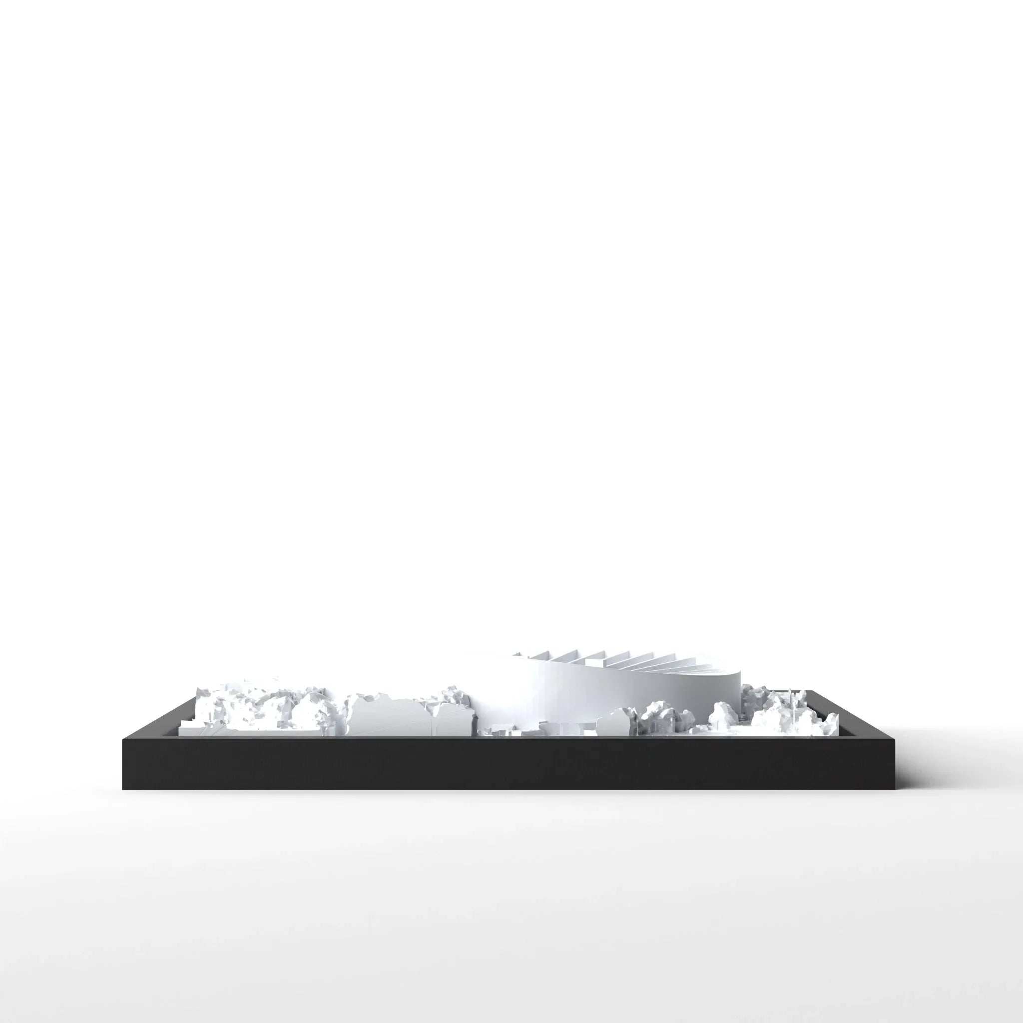 3D gedrucktes Stadtmodell Fußballstadion Stuttgart eingerahmt für deine Wand - CraftedCity