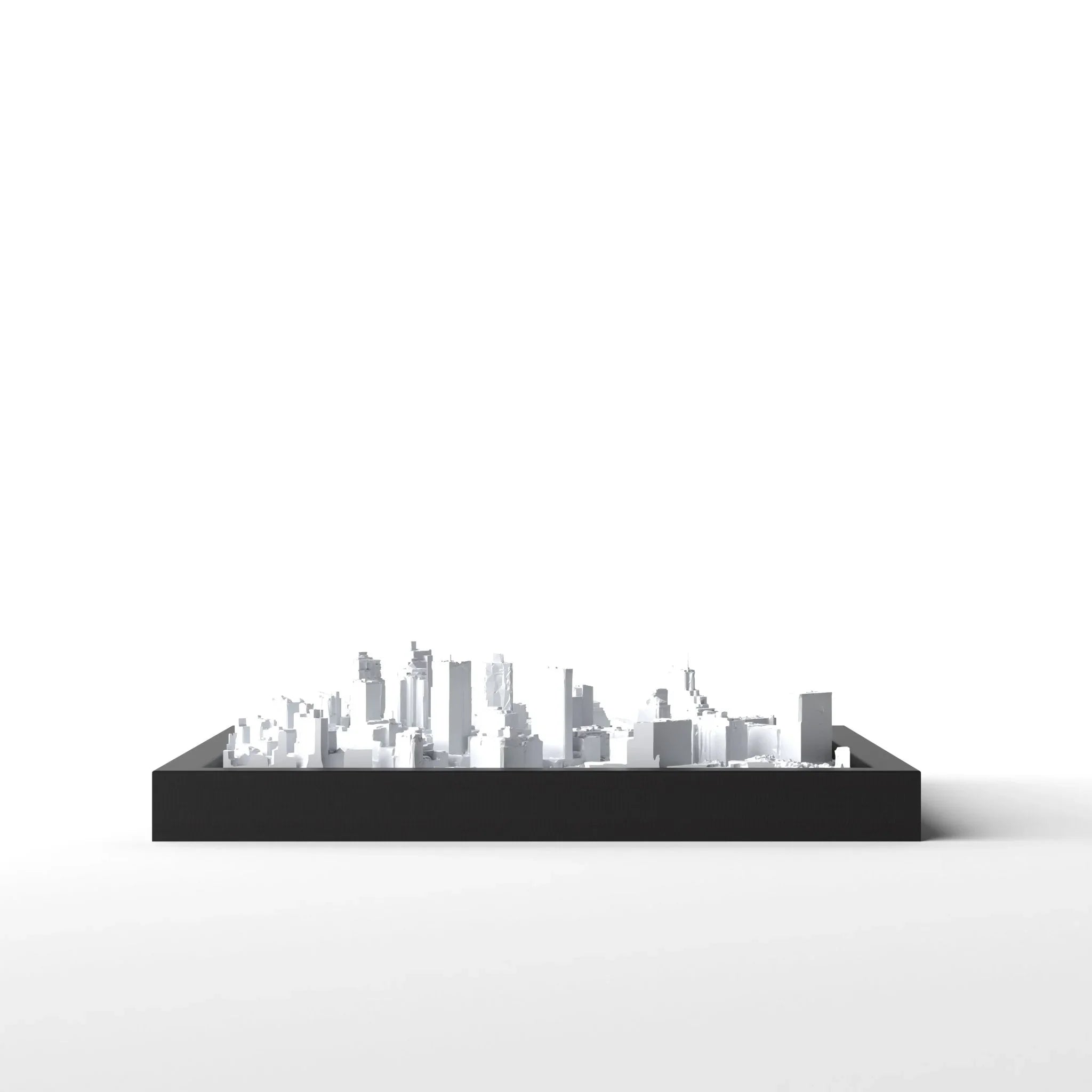 3D gedrucktes Stadtmodell Kapstadt eingerahmt für deine Wand - CraftedCity