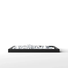 3D gedrucktes Stadtmodell Kapstadt eingerahmt für deine Wand - CraftedCity