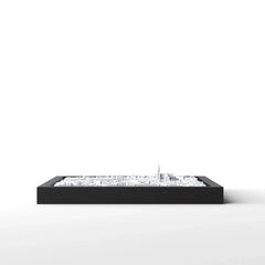 3D gedrucktes Stadtmodell Köln eingerahmt für deine Wand - CraftedCity