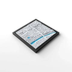 3D gedrucktes Stadtmodell Kyoto eingerahmt für deine Wand - CraftedCity