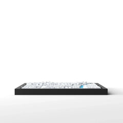 3D gedrucktes Stadtmodell Kyoto eingerahmt für deine Wand - CraftedCity