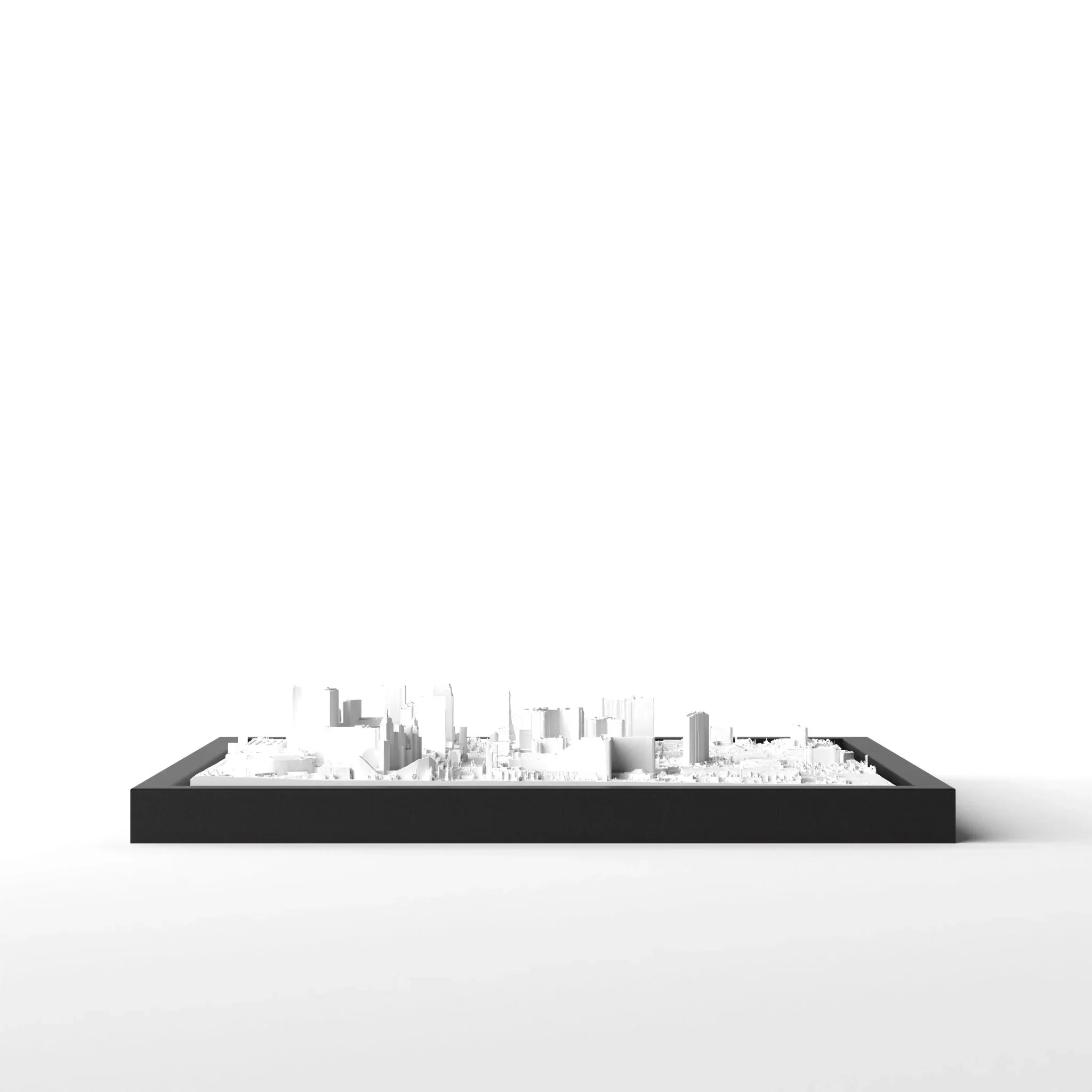 3D gedrucktes Stadtmodell Las Vegas eingerahmt für deine Wand - CraftedCity