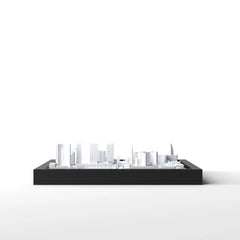 3D gedrucktes Stadtmodell Las Vegas eingerahmt für deine Wand - CraftedCity