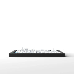 3D gedrucktes Stadtmodell Liverpool eingerahmt für deine Wand - CraftedCity