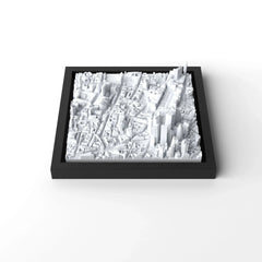 3D gedrucktes Stadtmodell London (City) eingerahmt für deine Wand - CraftedCity