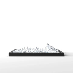 3D gedrucktes Stadtmodell London (City) eingerahmt für deine Wand - CraftedCity