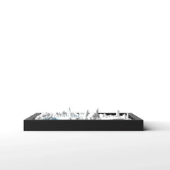 3D gedrucktes Stadtmodell London eingerahmt für deine Wand - CraftedCity