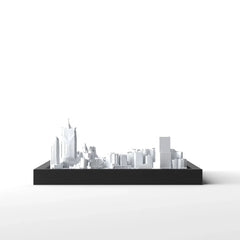 3D gedrucktes Stadtmodell Macau eingerahmt für deine Wand - CraftedCity