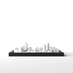 3D gedrucktes Stadtmodell Macau eingerahmt für deine Wand - CraftedCity