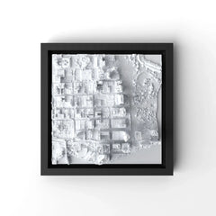 3D gedrucktes Stadtmodell Miami eingerahmt für deine Wand - CraftedCity