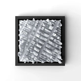3D gedrucktes Stadtmodell New York - Midtown Manhatten eingerahmt für deine Wand - CraftedCity