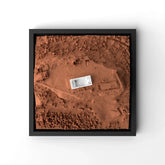 3D gedrucktes Stadtmodell Parthenon (Athen) eingerahmt für deine Wand - CraftedCity