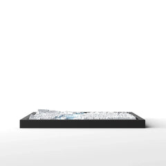 3D gedrucktes Stadtmodell Prag eingerahmt für deine Wand - CraftedCity