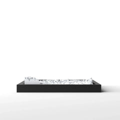 3D gedrucktes Stadtmodell Salzburg eingerahmt für deine Wand - CraftedCity