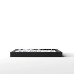 3D gedrucktes Stadtmodell Stuttgart eingerahmt für deine Wand - CraftedCity