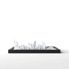 3D gedrucktes Stadtmodell Sydney eingerahmt für deine Wand - CraftedCity