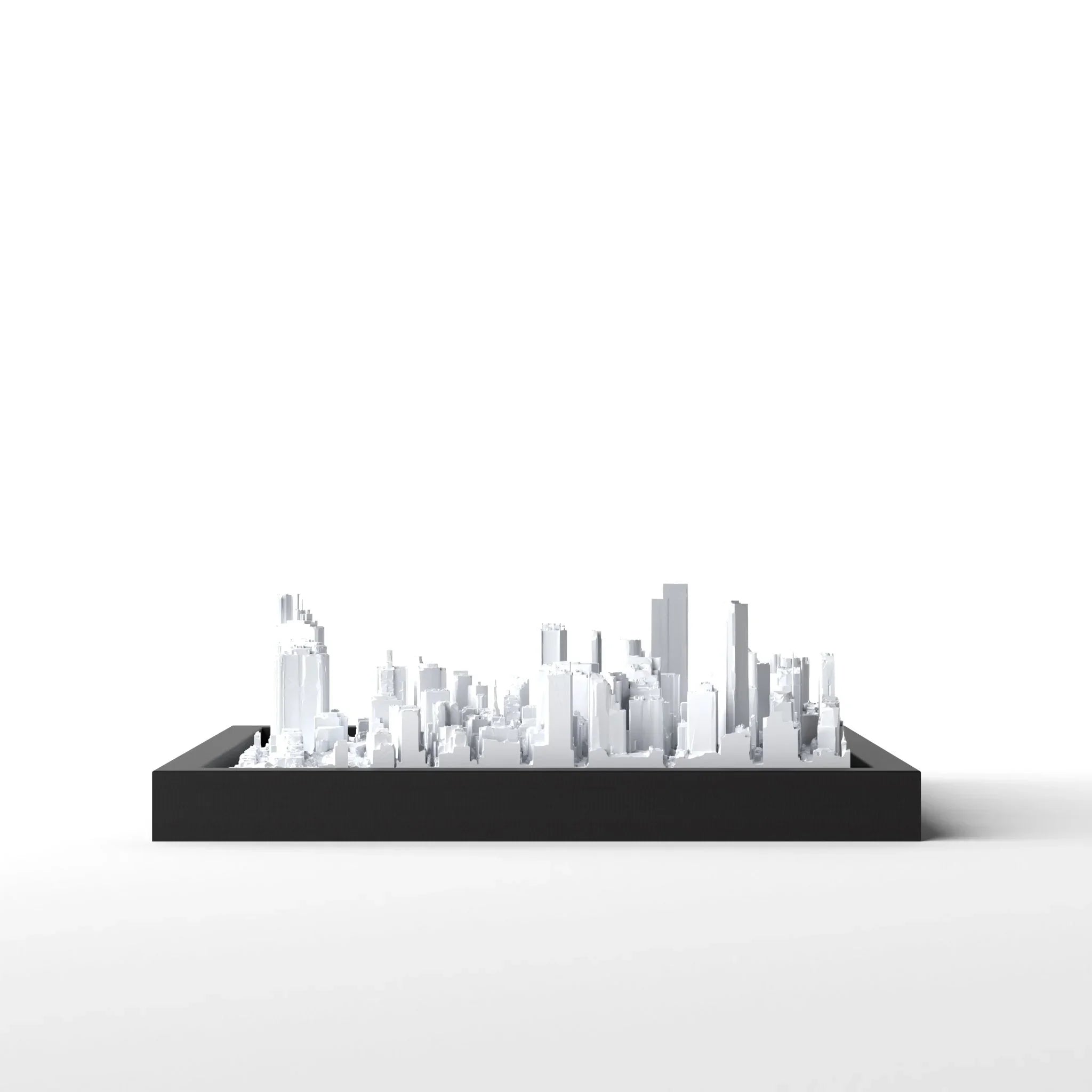 3D gedrucktes Stadtmodell Sydney eingerahmt für deine Wand - CraftedCity