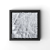 3D gedrucktes Stadtmodell Taipeh eingerahmt für deine Wand - CraftedCity