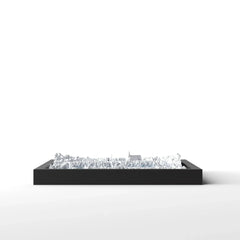 3D gedrucktes Stadtmodell Tübingen eingerahmt für deine Wand - CraftedCity