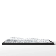 3D gedrucktes Stadtmodell Tübingen eingerahmt für deine Wand - CraftedCity