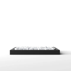 3D gedrucktes Stadtmodell Turin eingerahmt für deine Wand - CraftedCity