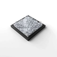 3D gedrucktes Stadtmodell Vancouver eingerahmt für deine Wand - CraftedCity