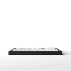 3D gedrucktes Stadtmodell Zürich eingerahmt für deine Wand - CraftedCity