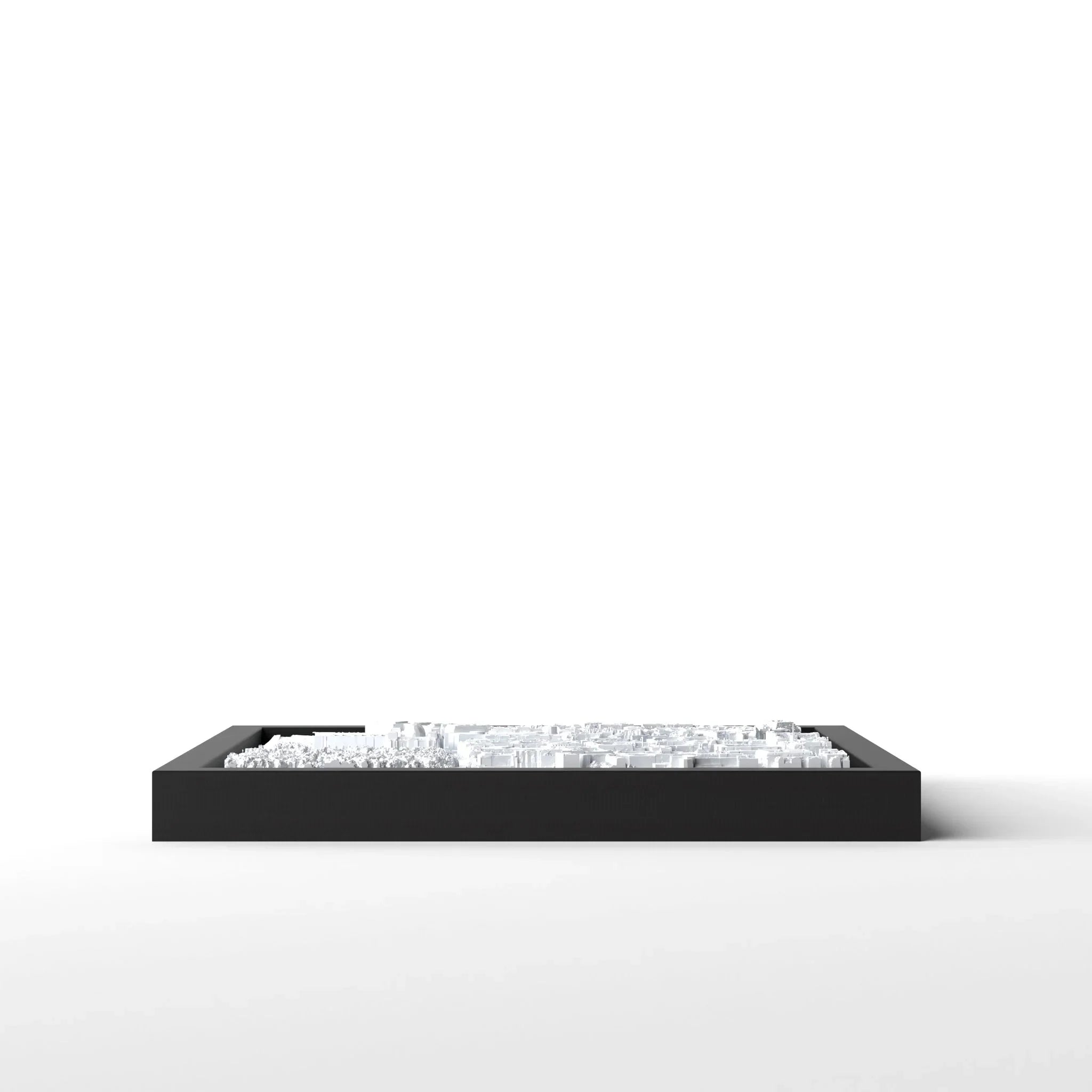 3D gedrucktes Stadtmodell Berlin eingerahmt für deine Wand - CraftedCity