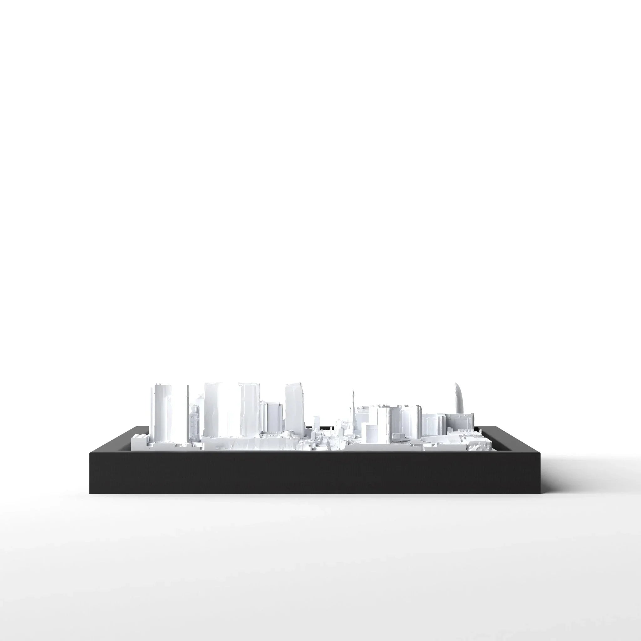 3D gedrucktes Stadtmodell Las Vegas eingerahmt für deine Wand - CraftedCity