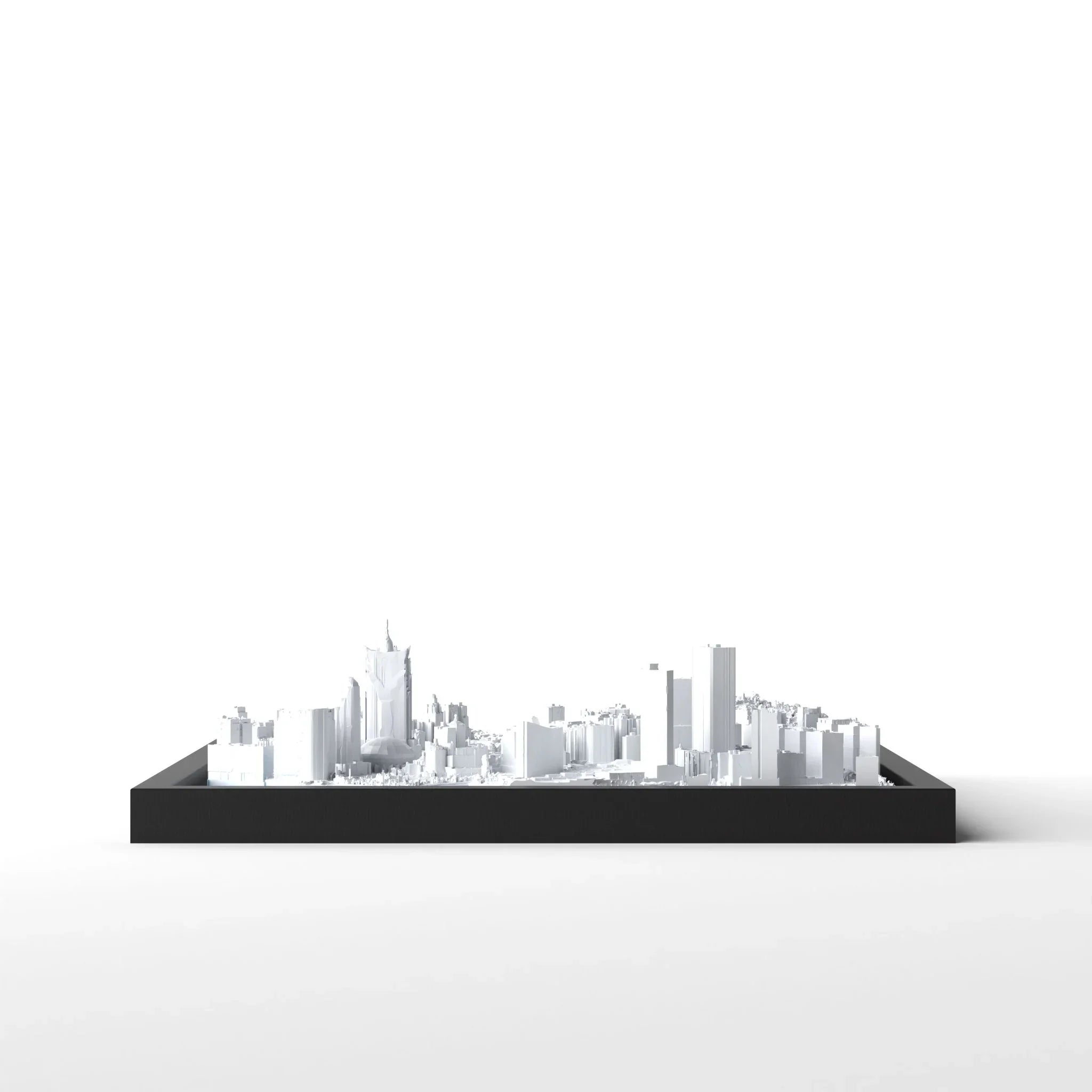 3D gedrucktes Stadtmodell Macau eingerahmt für deine Wand - CraftedCity