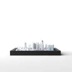 3D gedrucktes Stadtmodell Miami eingerahmt für deine Wand - CraftedCity