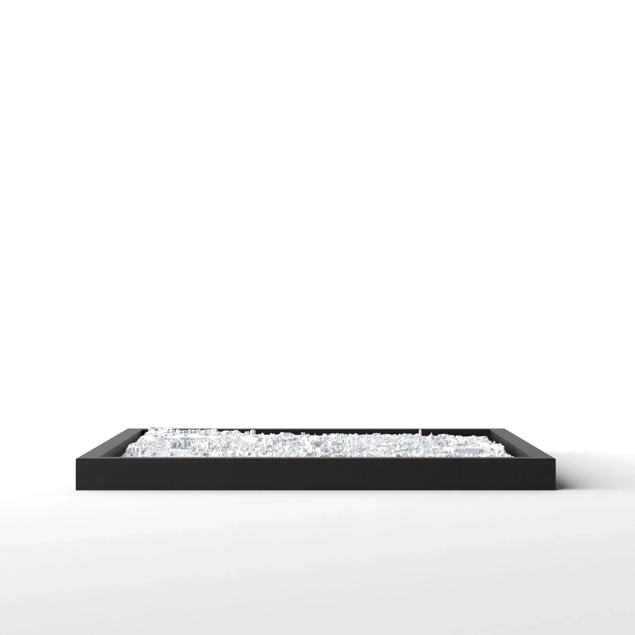 3D gedrucktes Stadtmodell Pompeii eingerahmt für deine Wand - CraftedCity